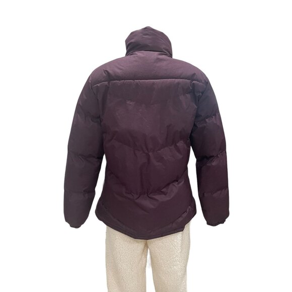 Franklin Allen Womens M Burgundy Puffer Jacket Light Quilted Winter Warm Cozy - Picture 6 of 10